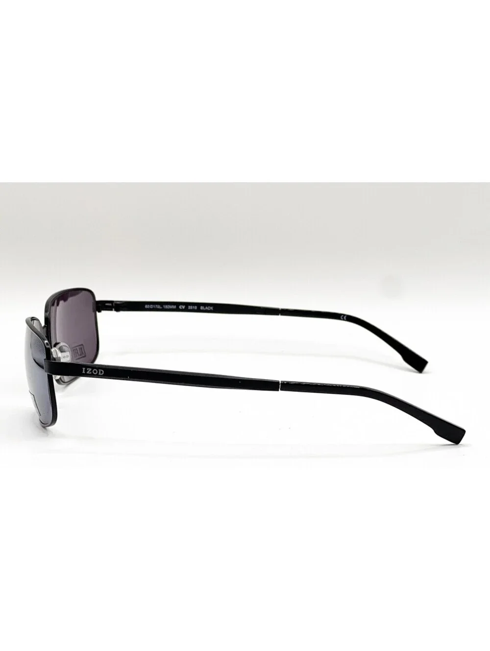 Izod 3510 Black Rectangle Authentic Sunglasses 60-17-150